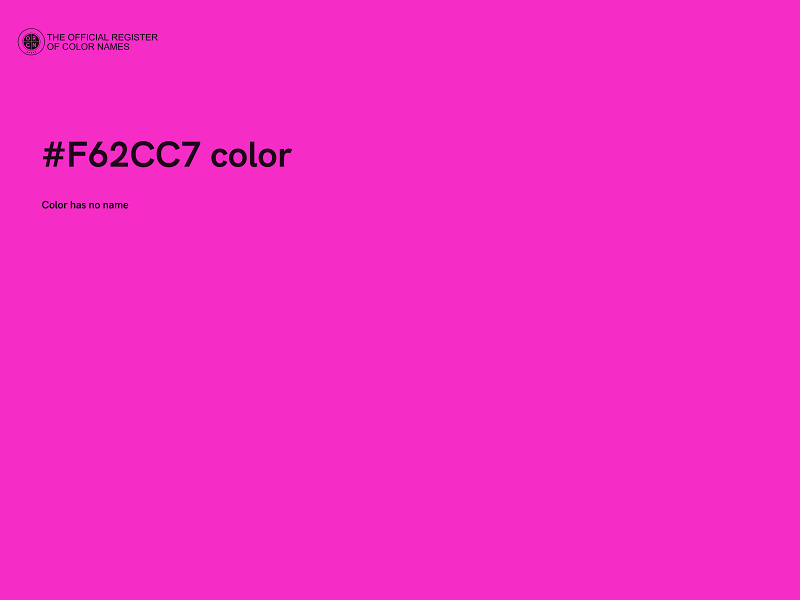 #F62CC7 color image