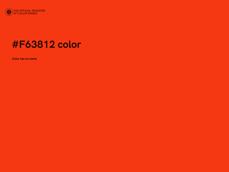 #F63812 color image