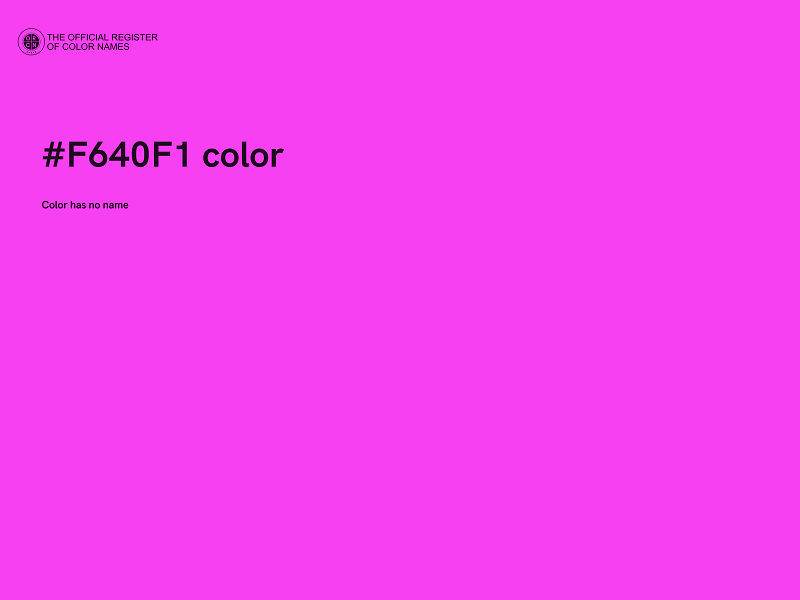 #F640F1 color image