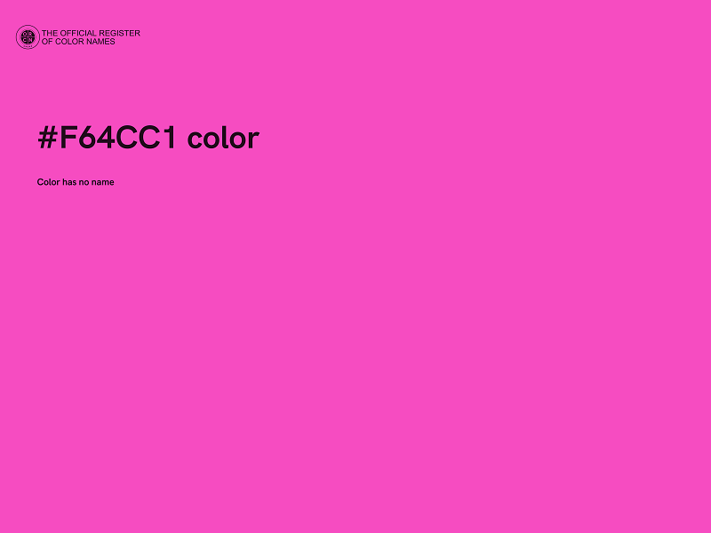 #F64CC1 color image