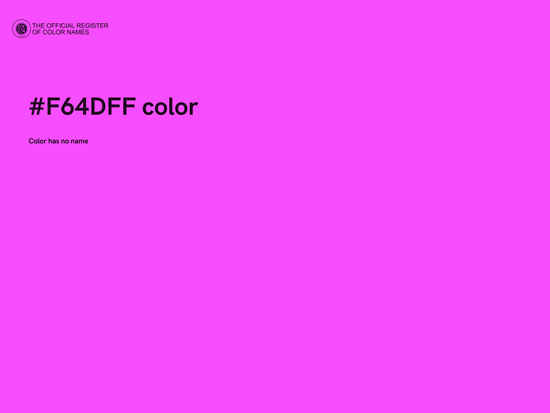 #F64DFF color image