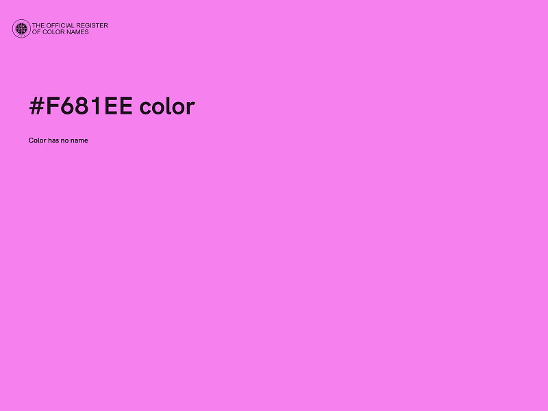 #F681EE color image