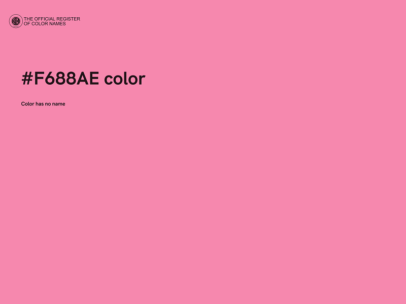 #F688AE color image