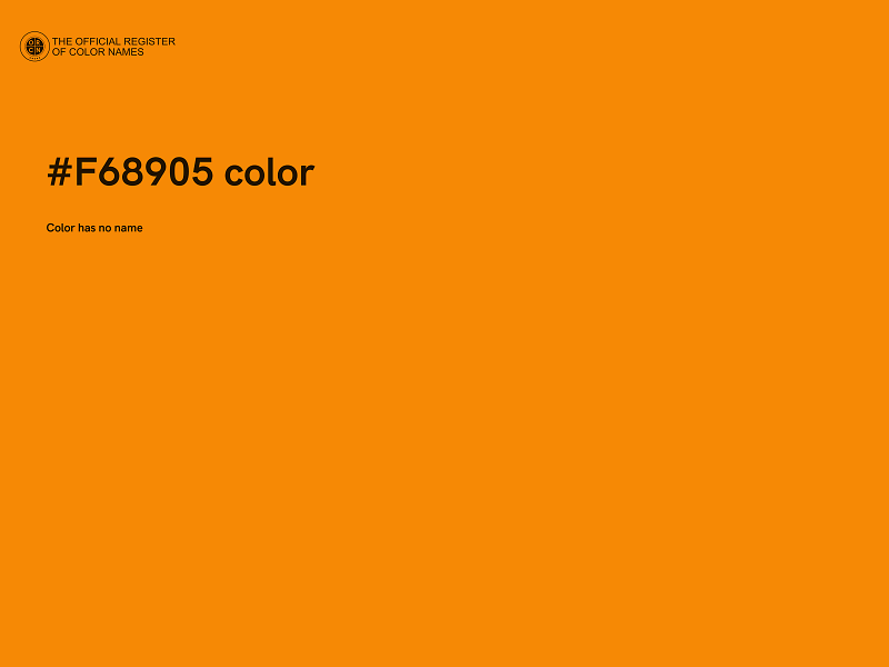 #F68905 color image