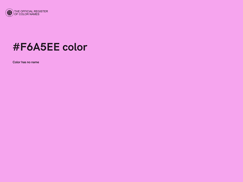 #F6A5EE color image