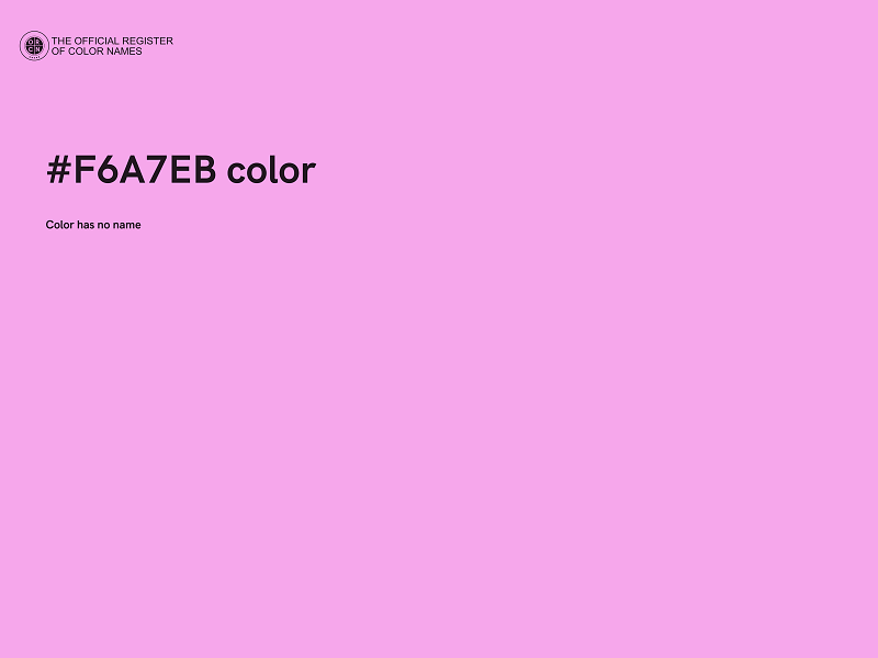 #F6A7EB color image