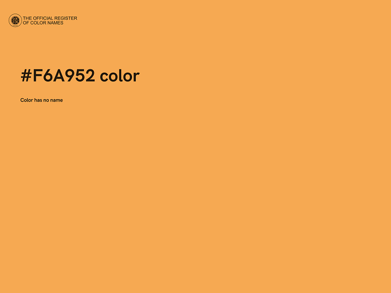 #F6A952 color image