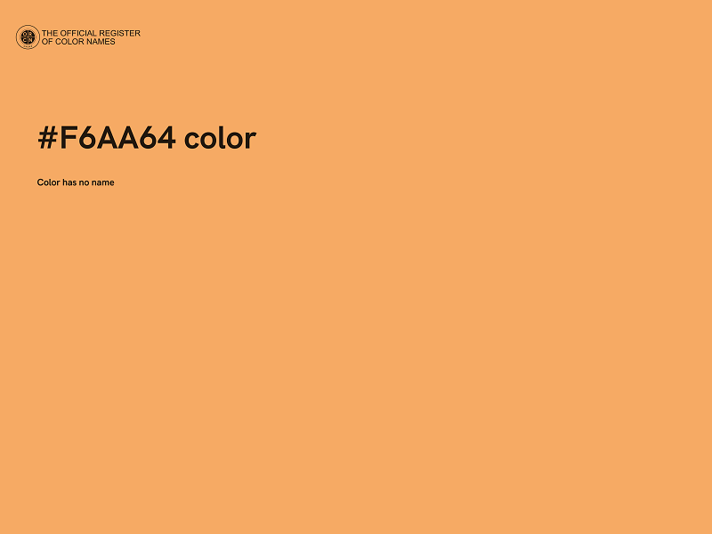 #F6AA64 color image