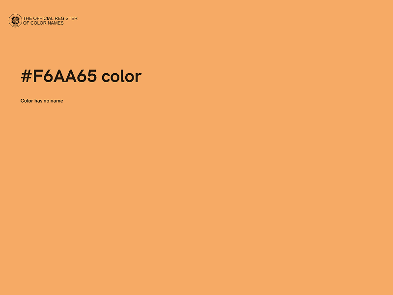 #F6AA65 color image