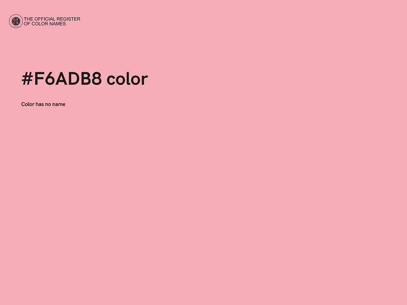 #F6ADB8 color image