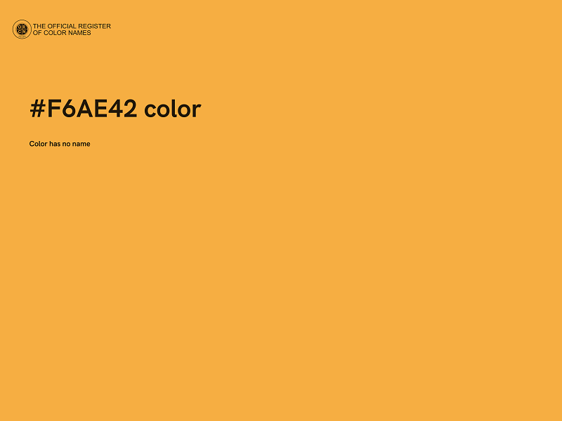 #F6AE42 color image