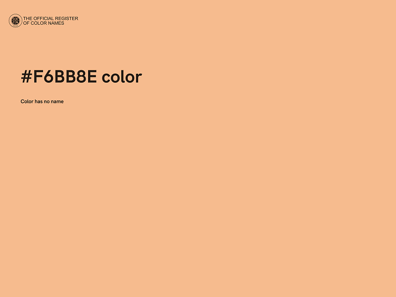 #F6BB8E color image