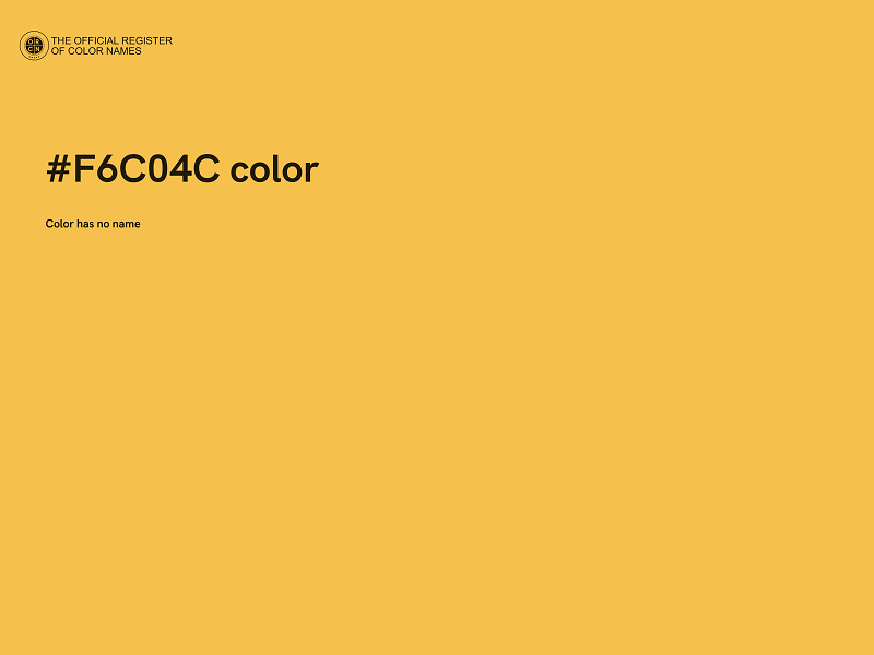 #F6C04C color image