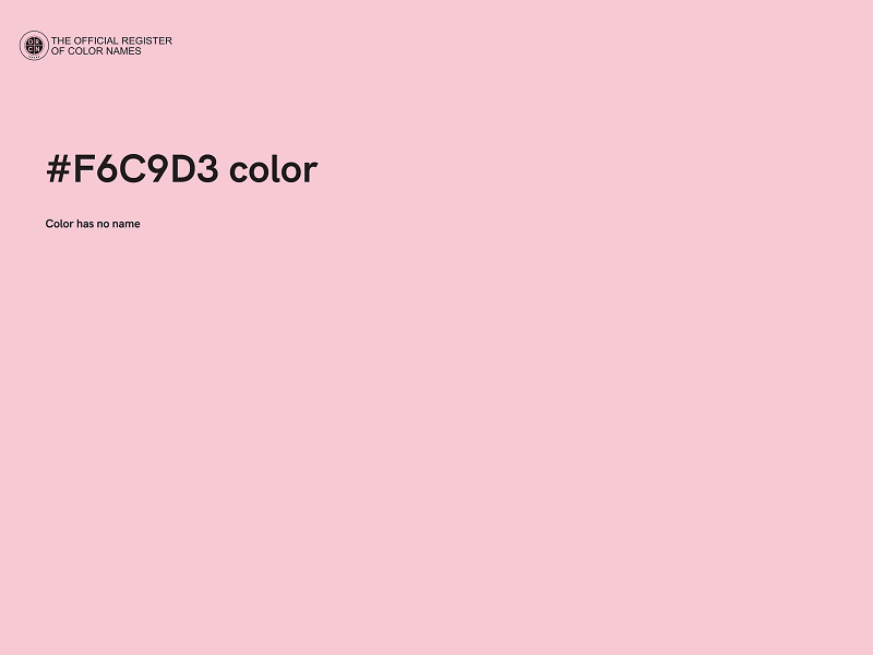 #F6C9D3 color image