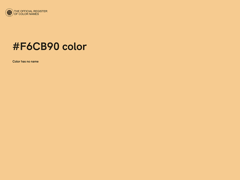 #F6CB90 color image