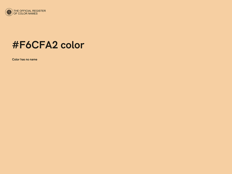 #F6CFA2 color image