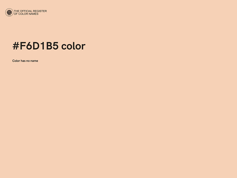 #F6D1B5 color image