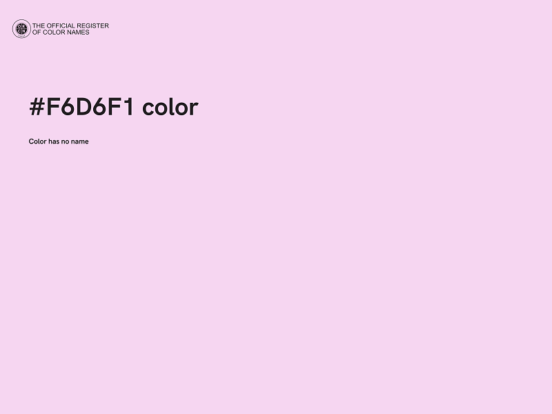 #F6D6F1 color image