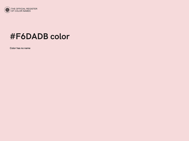 #F6DADB color image