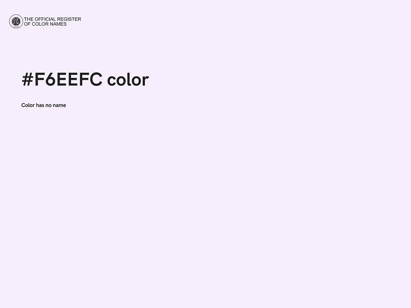 #F6EEFC color image