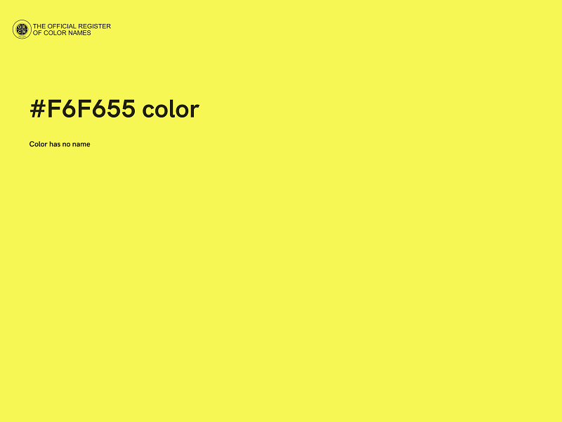 #F6F655 color image