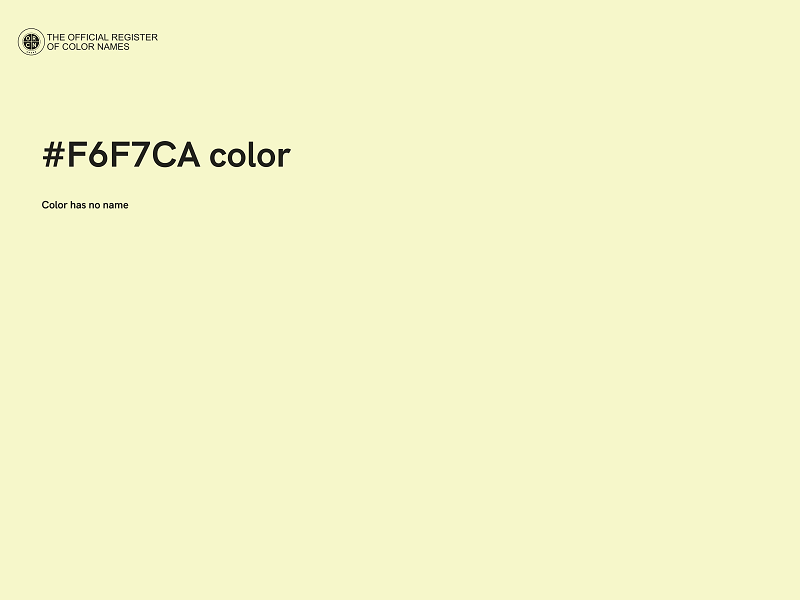 #F6F7CA color image