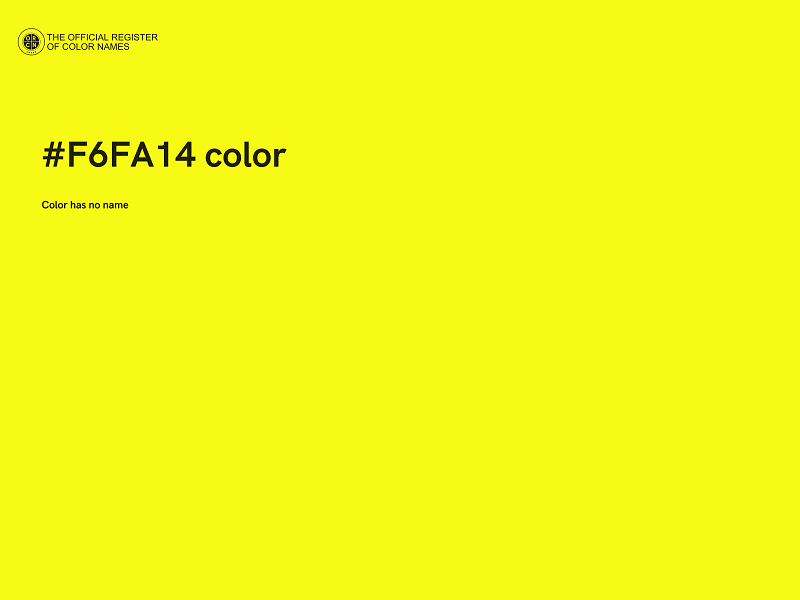 #F6FA14 color image