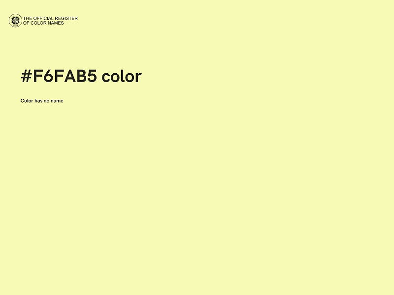 #F6FAB5 color image