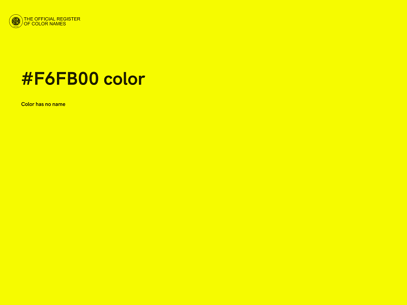 #F6FB00 color image