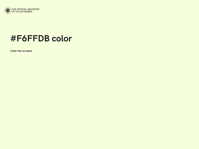 #F6FFDB color image