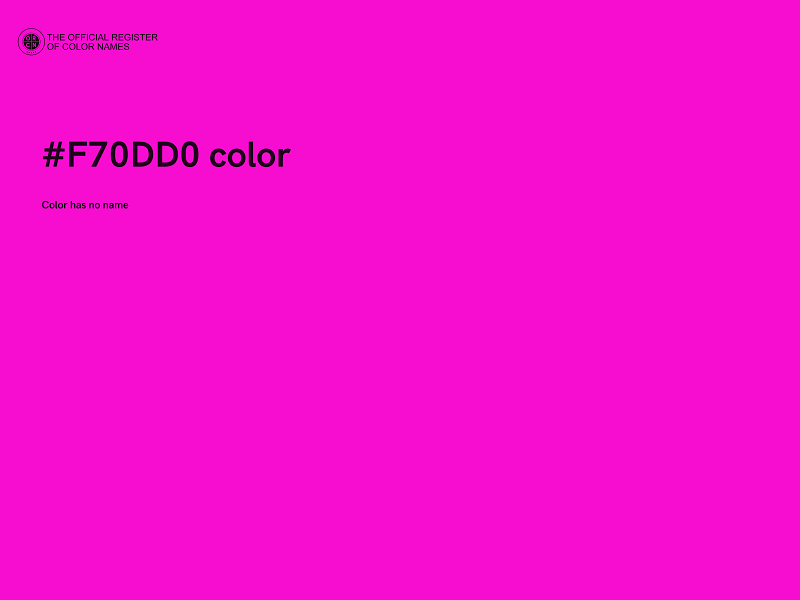 #F70DD0 color image