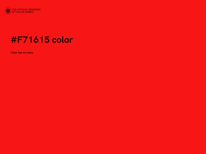 #F71615 color image