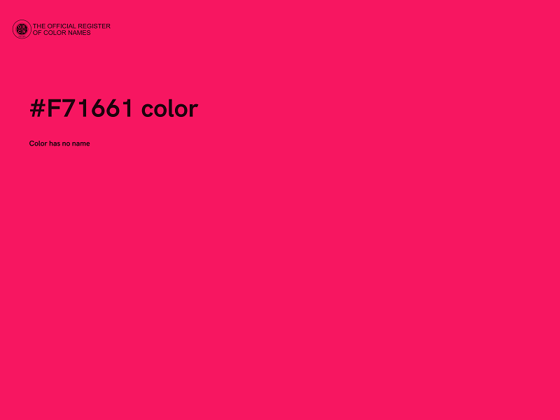 #F71661 color image