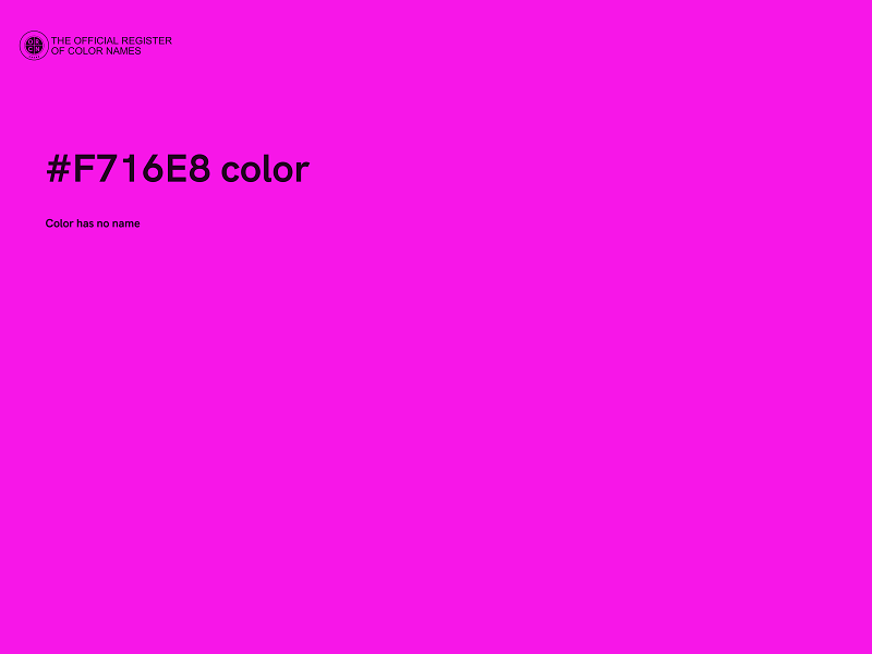 #F716E8 color image