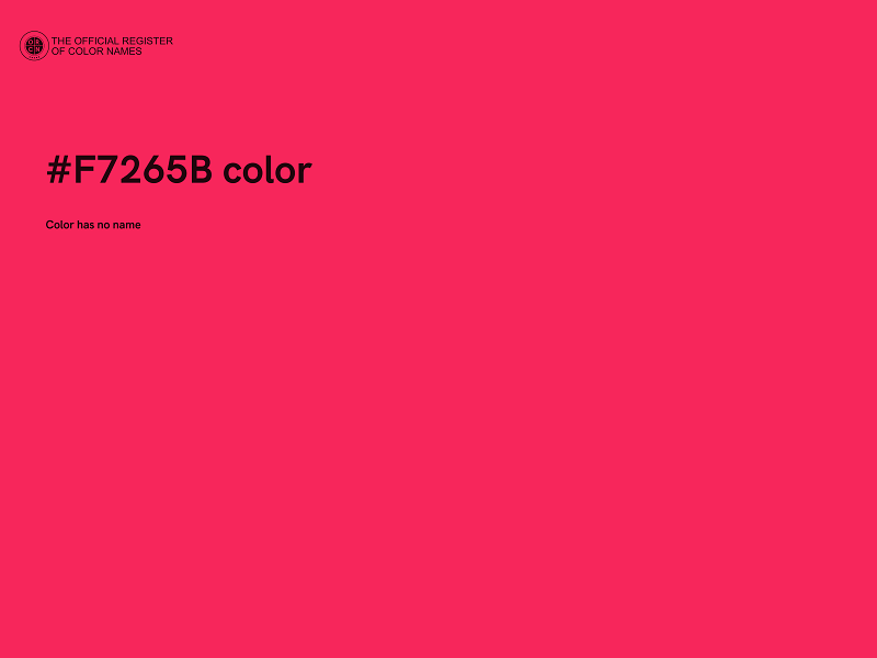 #F7265B color image