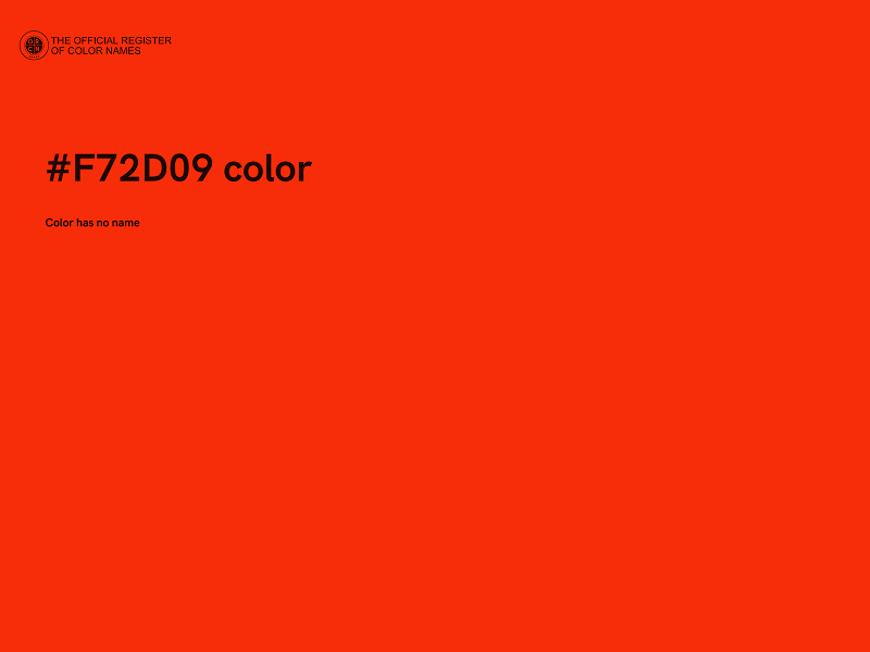 #F72D09 color image