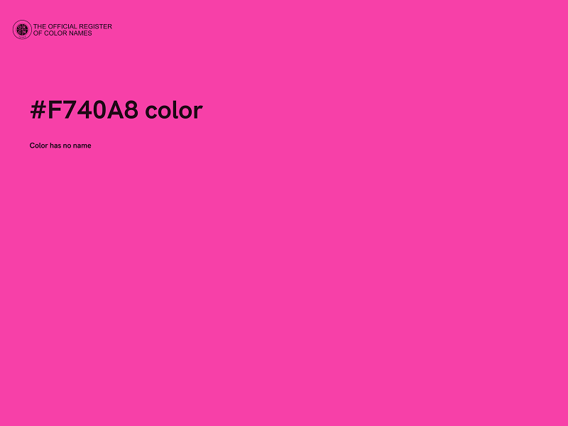 #F740A8 color image