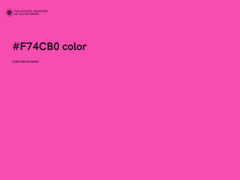 #F74CB0 color image