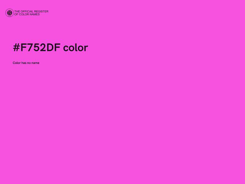 #F752DF color image