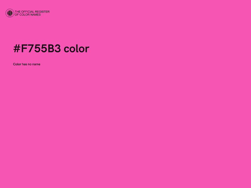 #F755B3 color image