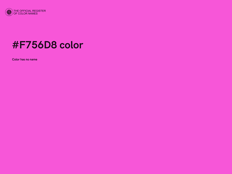 #F756D8 color image