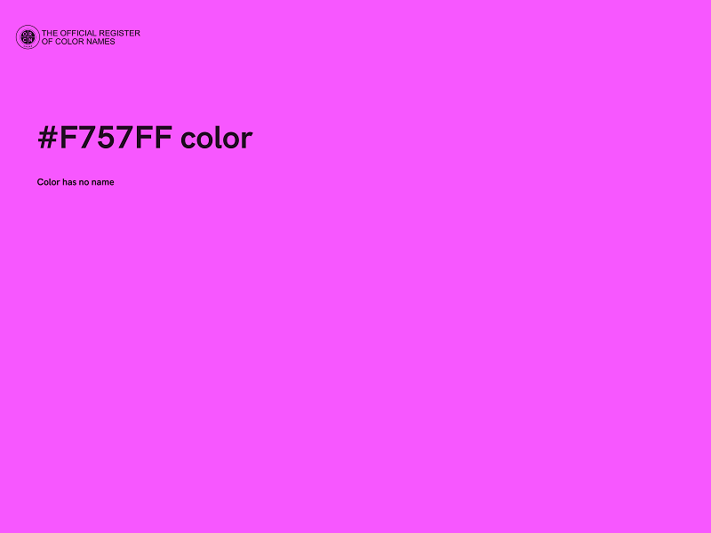 #F757FF color image