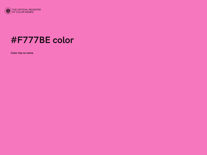 #F777BE color image