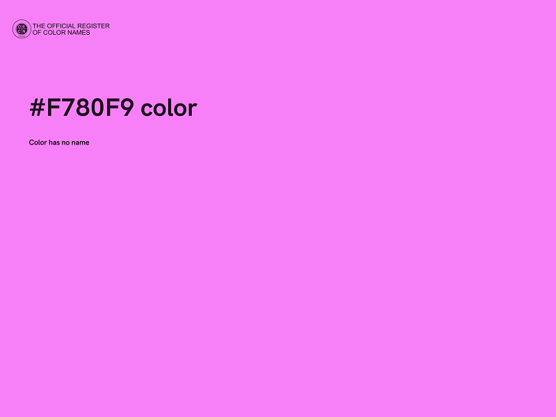 #F780F9 color image