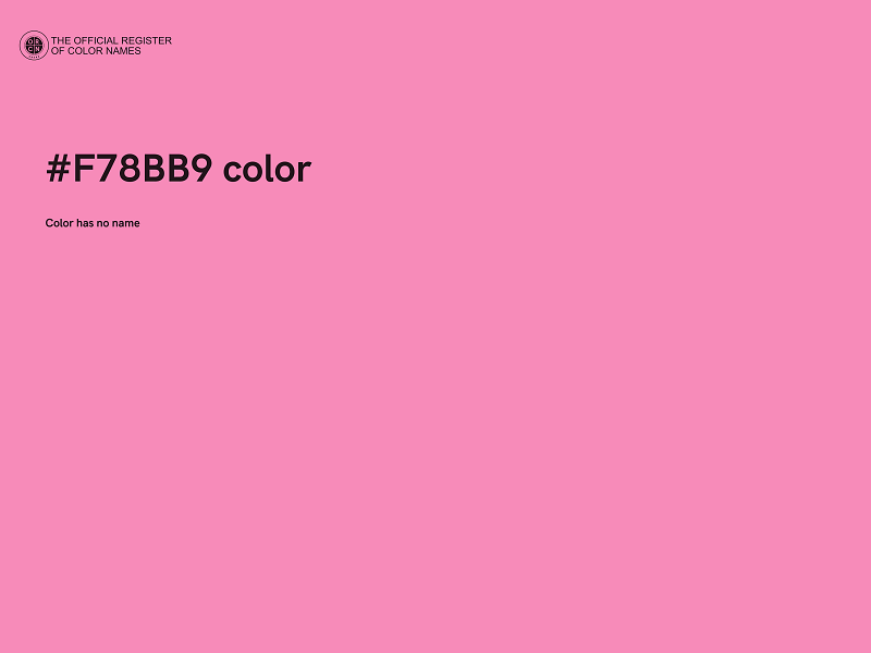 #F78BB9 color image