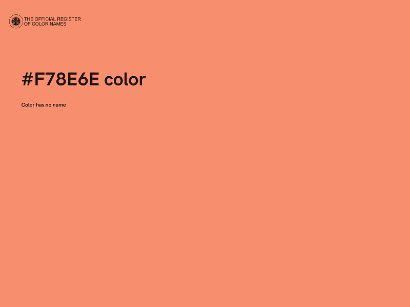 #F78E6E color image