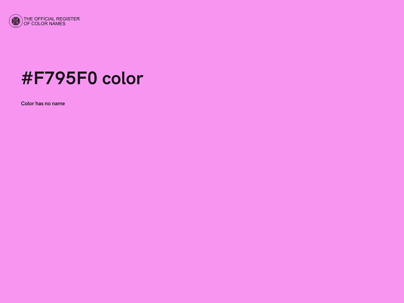 #F795F0 color image