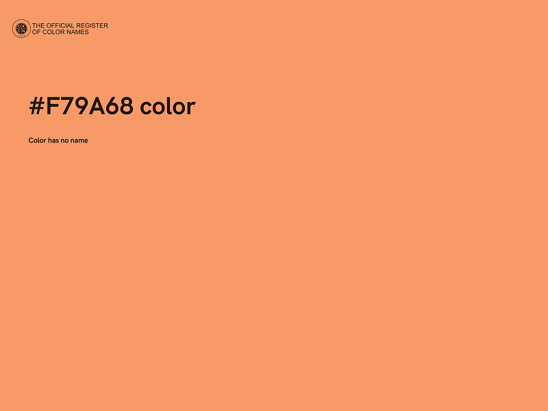 #F79A68 color image