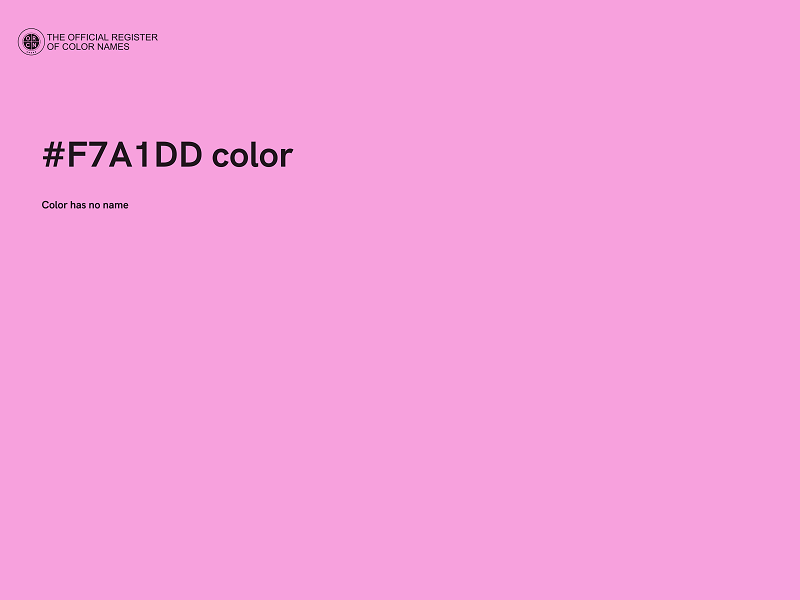 #F7A1DD color image