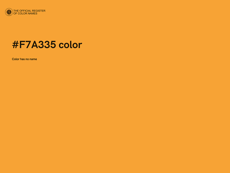 #F7A335 color image